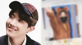 BTS J-HOPE竟然把粉絲製作的拼貼畫上傳到IG上！ 在可愛的照片上貼上”SoCute”的留言，可以看到粉絲們在SNS互動。