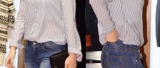 A Pink孫娜恩牛仔褲後面的”漏洞“  是時尚還是失誤？