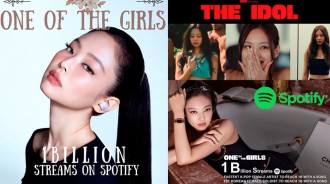 BLACKPINK的JENNIE成為首位韓國女性獨唱歌手在Spotify上的歌曲播放量超過10億次