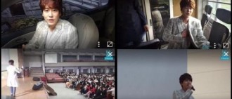 圭賢回母校進行游擊活動大成功