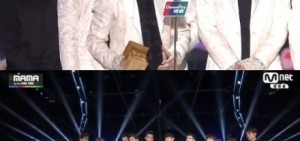 EXO overdose獲得年度專輯大獎!!2014MAMA的四冠王!