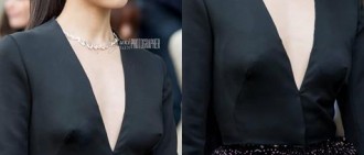 Victoria 最近出朗巴黎時裝展的低胸突點相片受到瘋傳