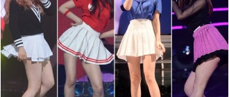 女偶像在韓國帶起了穿著百摺裙的潮流