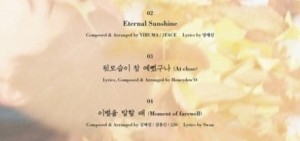 圭賢首張個人專輯<在光化門>公開收錄曲目表